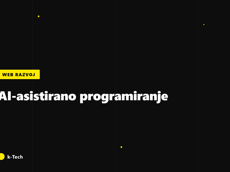 Budućnost web razvoja: AI-asistirano programiranje