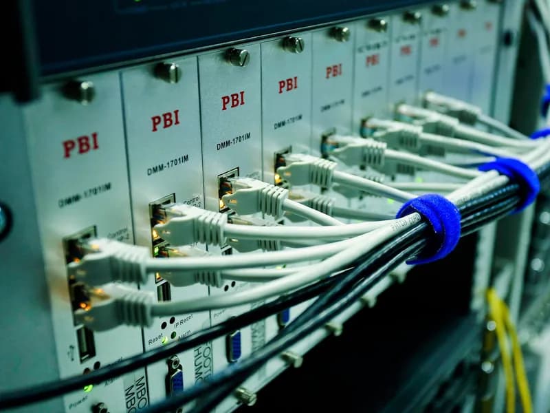 Poslužitelji u podatkovnom centru koji predstavljaju hosting za poslovnu web-stranicu