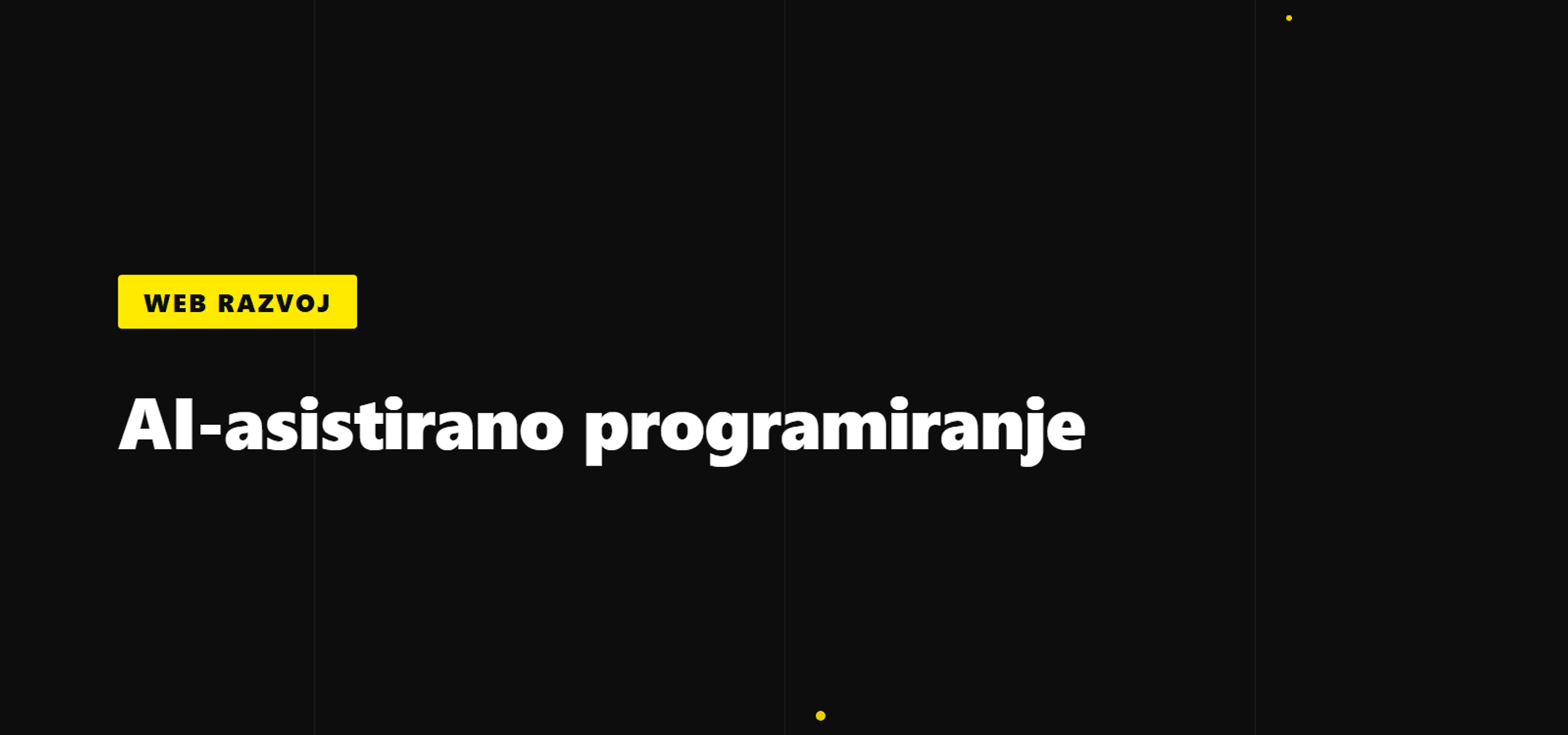 Budućnost web razvoja: AI-asistirano programiranje