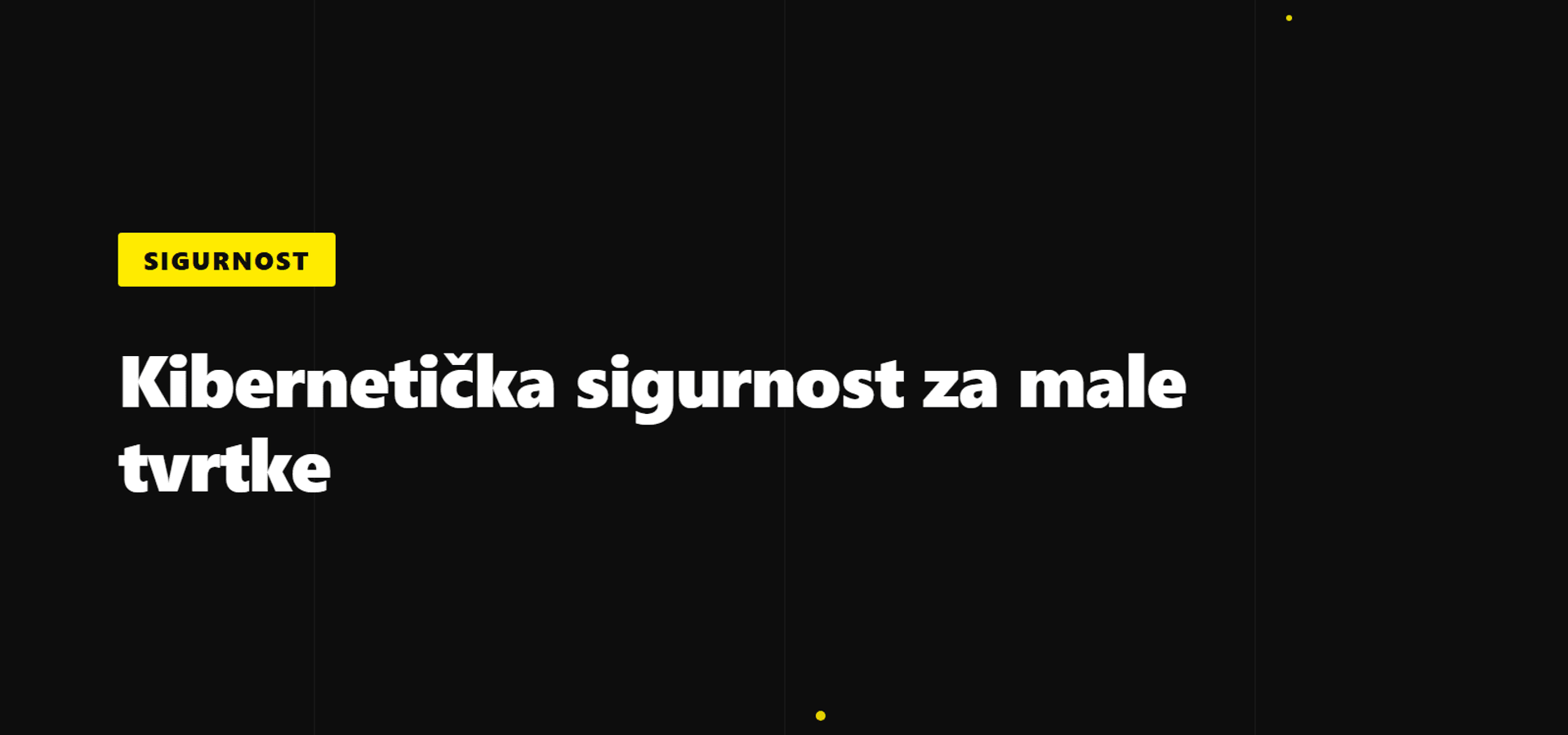 Zašto je kibernetička sigurnost prioritet za svaku malu tvrtku