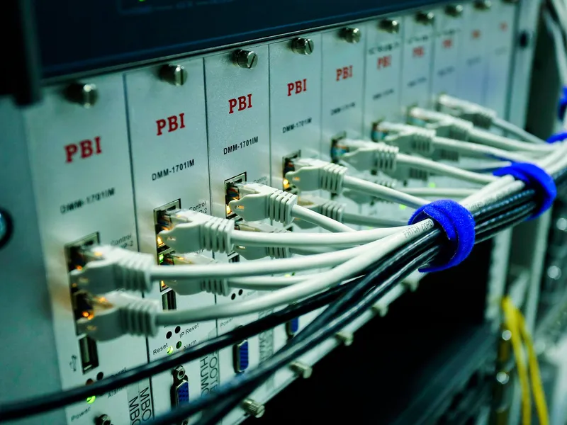 Poslužitelji u podatkovnom centru koji predstavljaju hosting za poslovnu web-stranicu